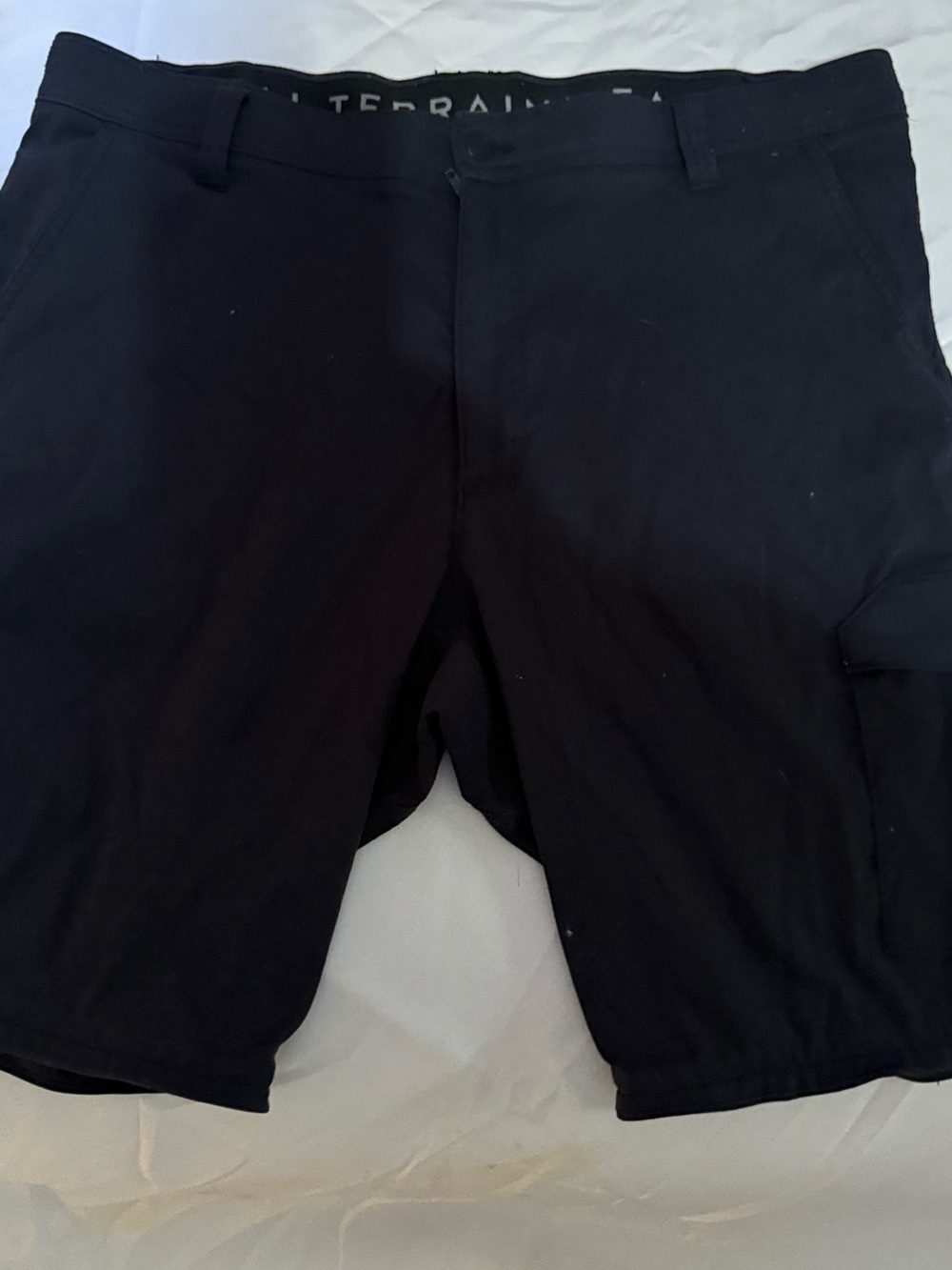 Wrangler Black Flat Front Men's Shorts